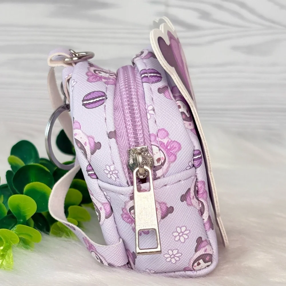 Kuromi Mini Backpack Keychain/Bag Charm - Picture 5 of 7